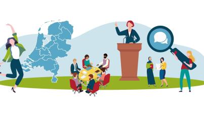 Illustratie Politiek krachtenveld