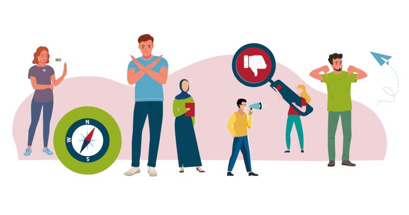 Illustratie agressie en weerbaarheid